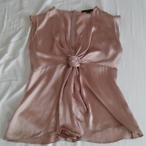 Hugo Boss Pink Satin Blouse